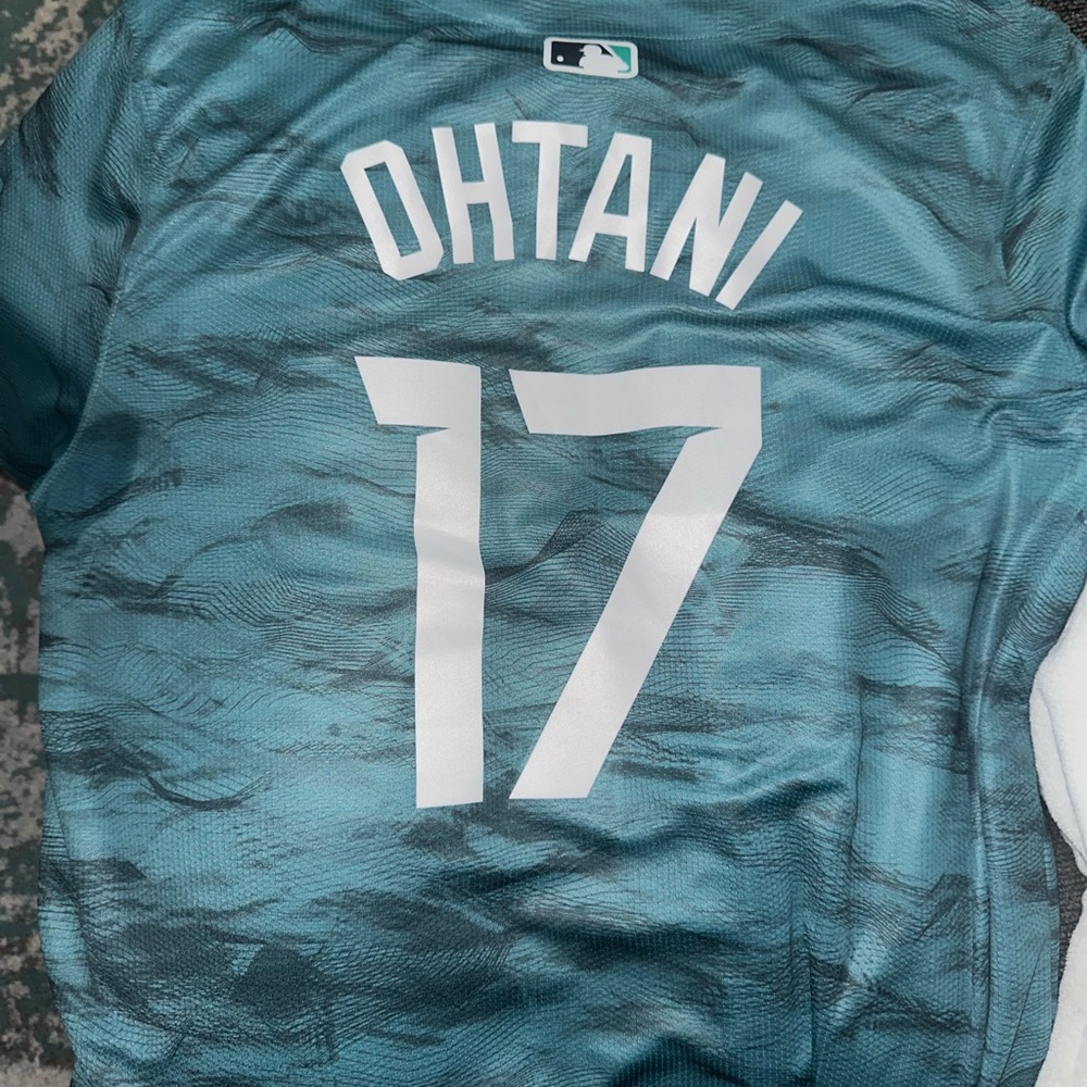 Shohei Ohtani Nike 2023 MVP MLB All-Star Vapor Player Elite Jersey Green size XL